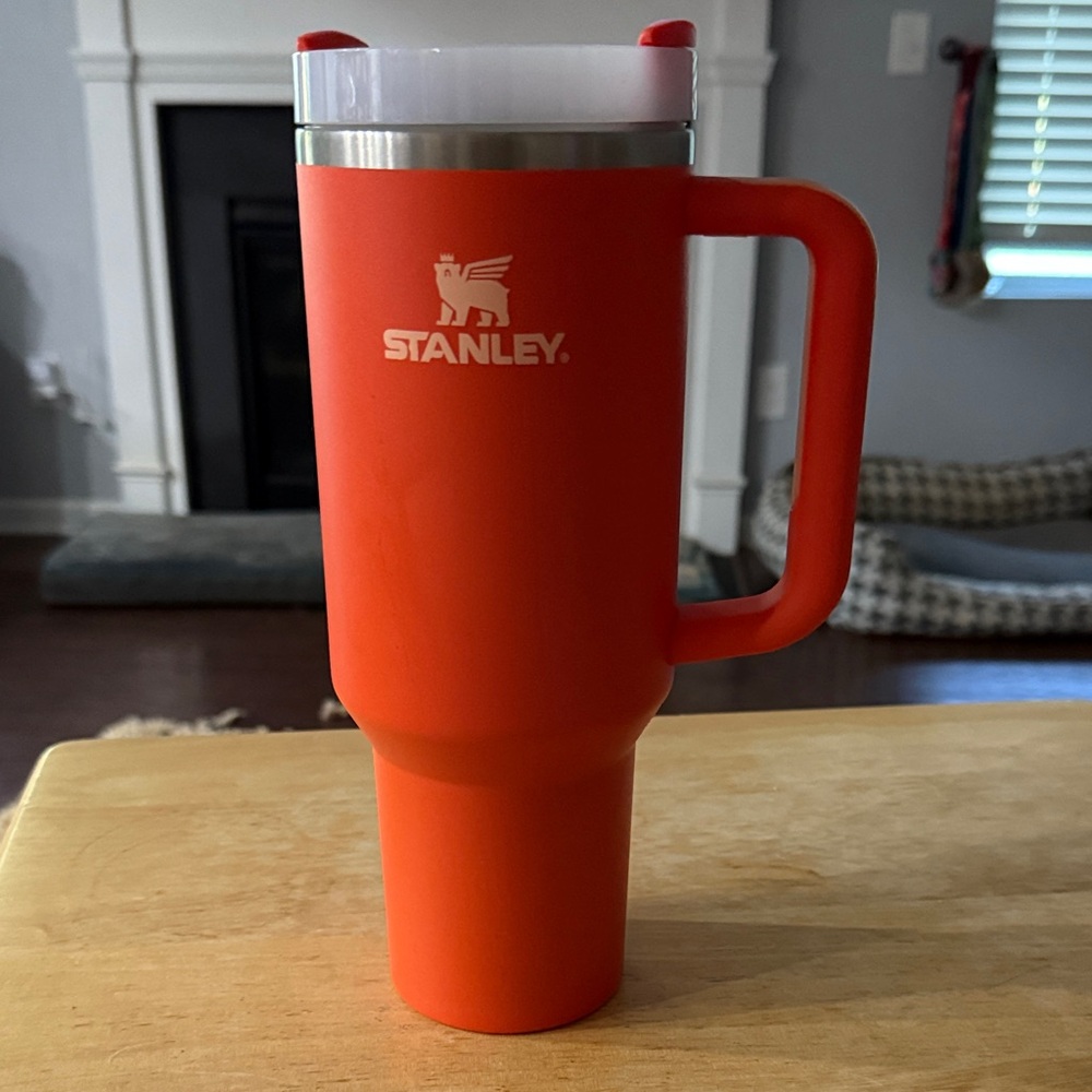 Proceeds go to Charity! Stanley Bold Orange 40 oz with lid only